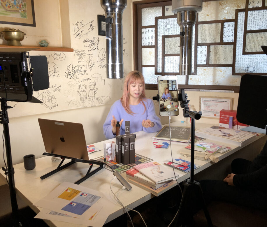 実際のインスタライブの様子